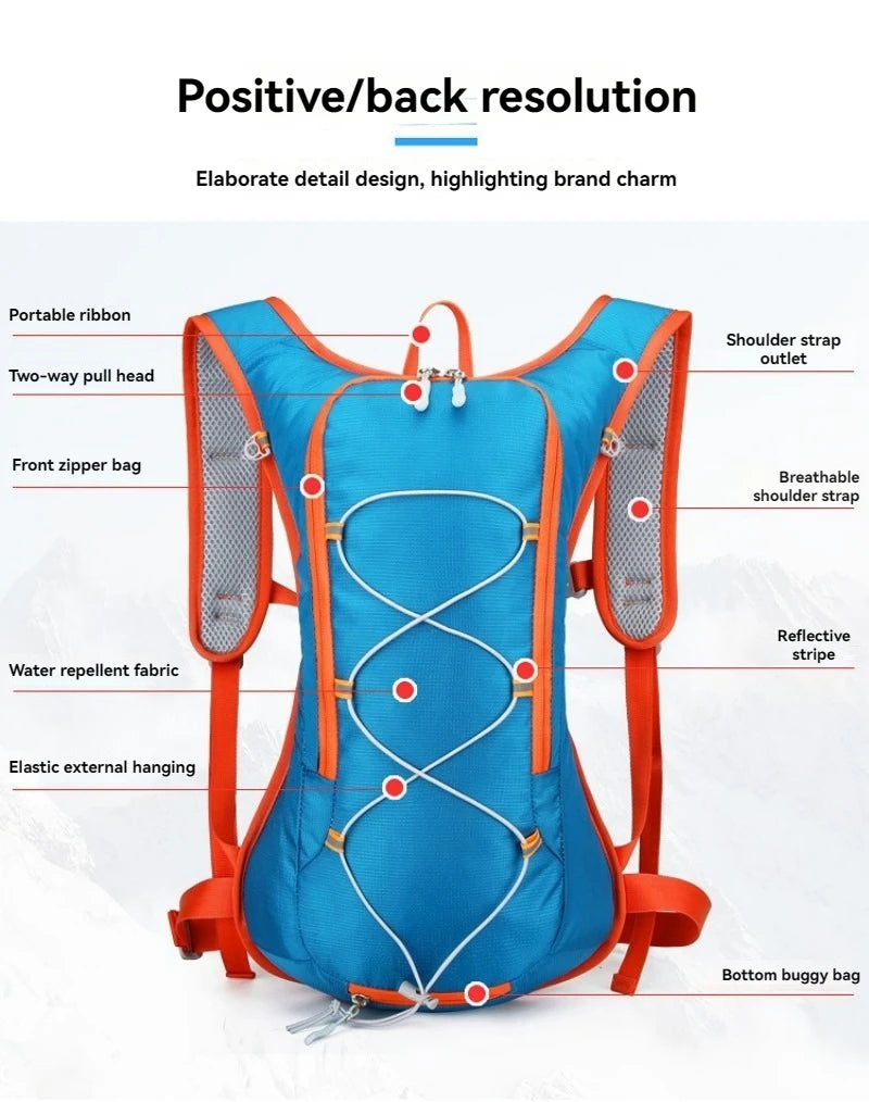 ThinkRider Cycling Backpack 12L Bicycle Bags Outdoor Sport Climbing Hiking MTB Road Bike Hydration Backpack
