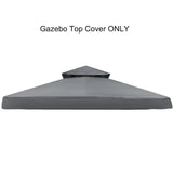 Grill Gazebo Replacement Canopy Roof, Outdoor BBQ Gazebo Top, Double Tiered Shelter Cover Roof ,for Yard Patio Garden Sunshade