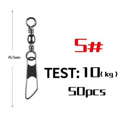 Stainless Steel Snap Swivels (50 Pack)