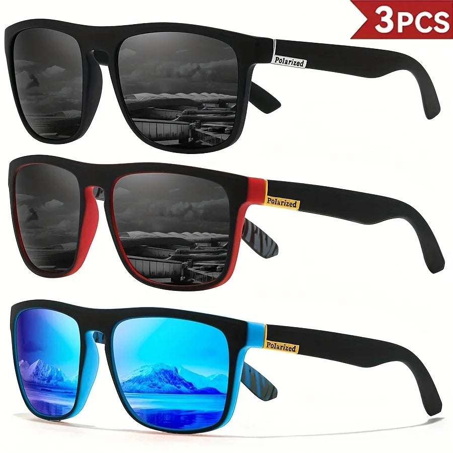 Classic Square Polarized Sunglasses (1-4 Pack)