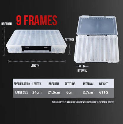 TAIYU Double-Sided Tackle Box (10/14/18 Compartments)