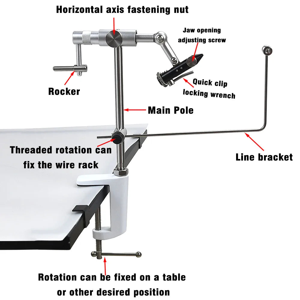 MNFT 360 Degree Rotary Fly Tying Vise