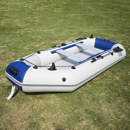 Inflatable PVC Rowing Kayak 3.3m – 5 Person Fishing Canoe Dinghy with Accessories