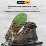 Men’s Safety Work Boots – Anti-Smash, Anti-Slip, Waterproof & Durable Steel Toe Shoes
