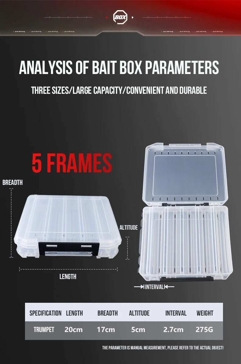 TAIYU Double-Sided Tackle Box (10/14/18 Compartments)