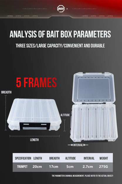 TAIYU Double-Sided Tackle Box (10/14/18 Compartments)