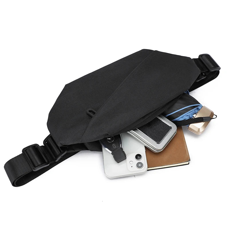 Men Minimalist Outdoor Sports Running Jogging Waist Bag Man Waterproof Fanny Pack Stylish Cross Body Belt Bag Waist Bag for Men