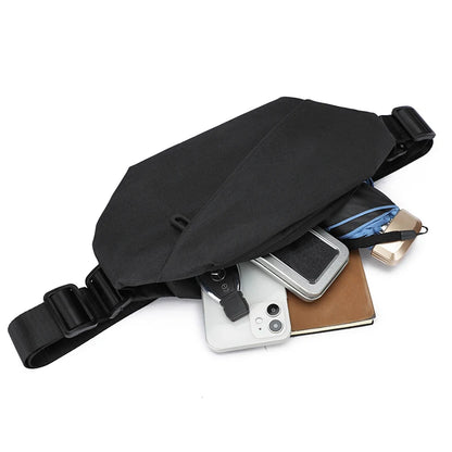 Men Minimalist Outdoor Sports Running Jogging Waist Bag Man Waterproof Fanny Pack Stylish Cross Body Belt Bag Waist Bag for Men