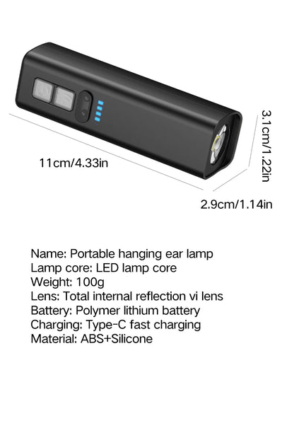 Rechargeable Ear Clip LED Headlamp