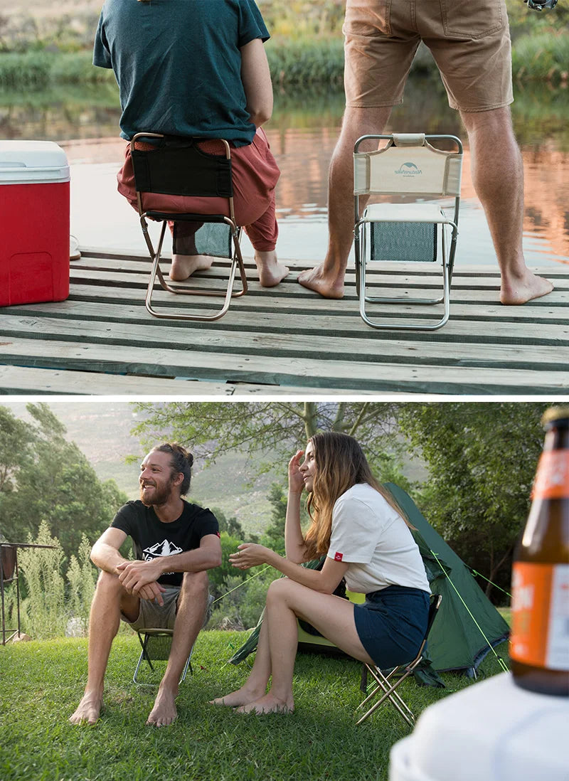 Naturehike Beach Chair Ultralight Portable Camping Chairs Folding With Mesh Bag Relax Chair Outdoor Picnic Hiking Fishing Chair