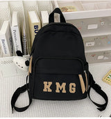 2025 New Backpack Simple Solid Color Stylish Large Capacity Student Bookbag Casual Travel Backpack for Women Men