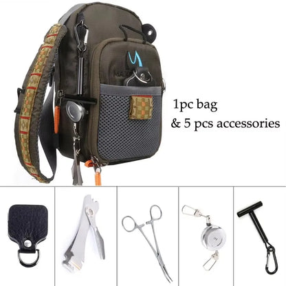 MAXCATCH Canvas Fly Fishing Chest Pack