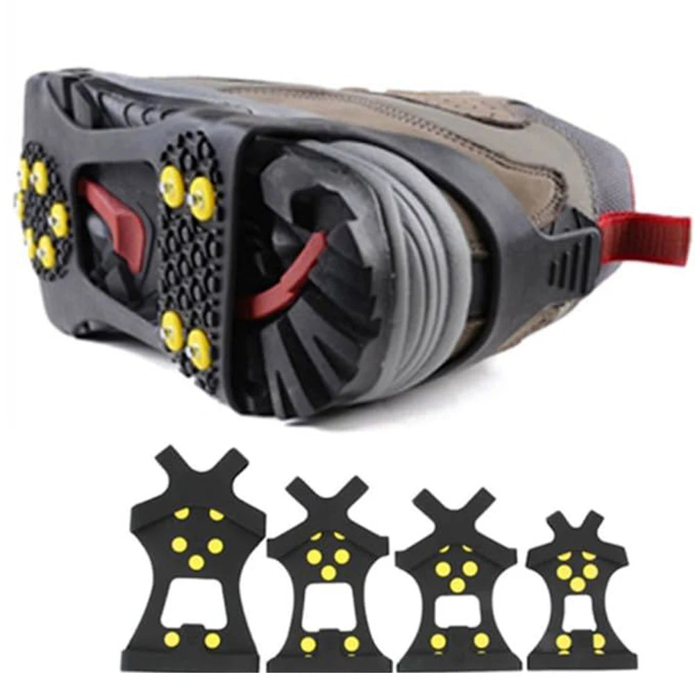 10-Teeth Anti-Slip Crampons | Ice & Snow Cleats for Walking, Hiking & Climbing