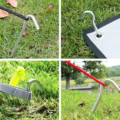 Lightweight Tent Pegs Campsite Ground Nails, 5pc/10pc 18cm Aluminum Alloy Shelter Tent Stakes, Camping Tent Accessories