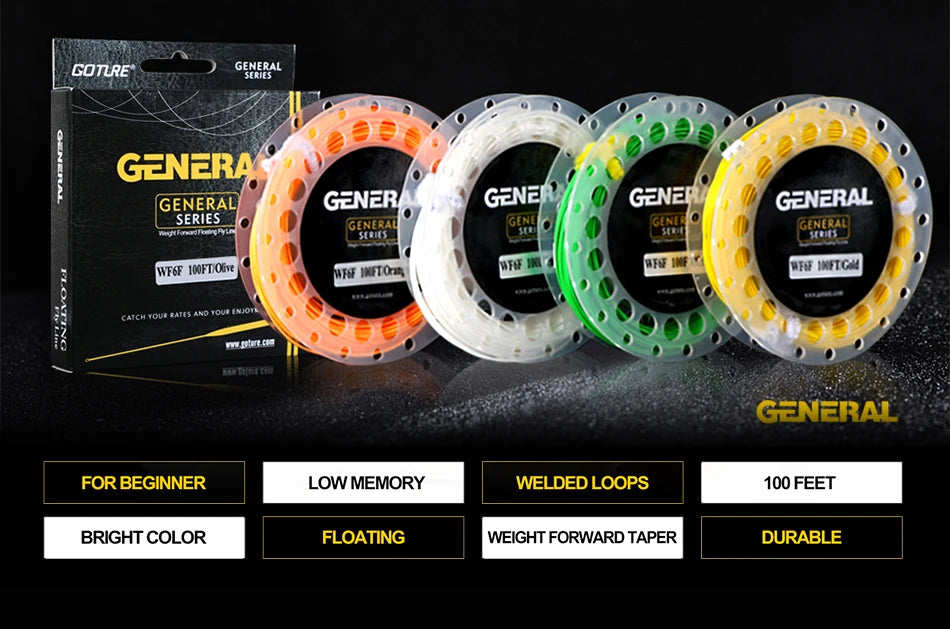 Goture GENERAL WF Floating Fly Line 100ft