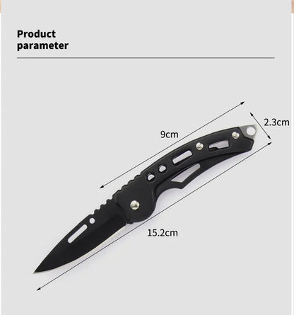 Stainless Steel Keychain Folding Knife Outdoor Carrying Knife Mirror Sharp Pocket Knife Fruit Knife Folding Knife