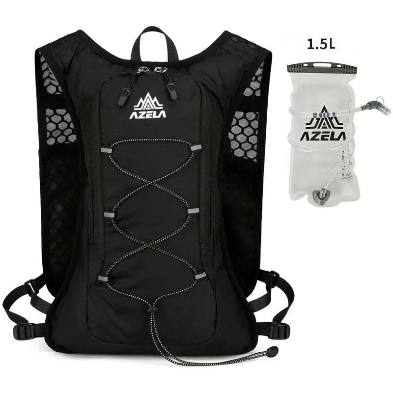 8L Running Hydration Vest Backpack Men Women Outdoor Sport Bags Trail Marathon Jogging Hiking Backpack Option Water Bag Flask