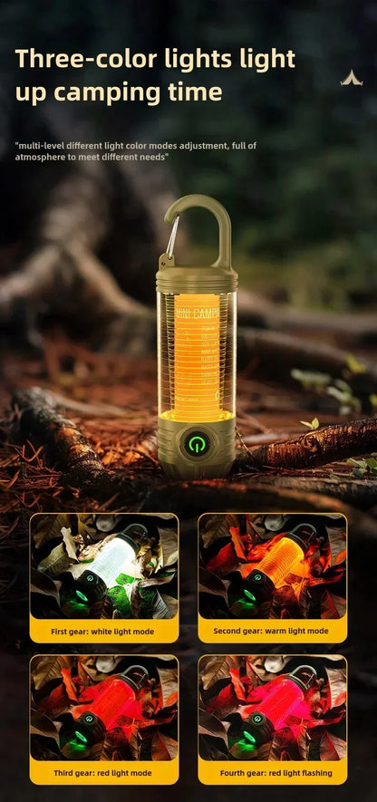 Multi Functional Outdoor LED Outdoor Camping Lights Rechargeable Flashlights Portable Night Lights Waterproof Travel Tent Light