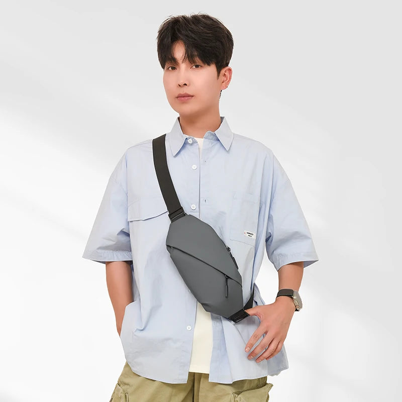 Men Minimalist Outdoor Sports Running Jogging Waist Bag Man Waterproof Fanny Pack Stylish Cross Body Belt Bag Waist Bag for Men