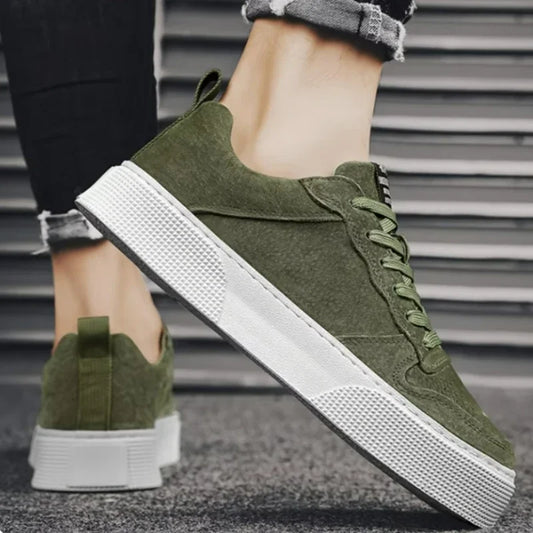 Men’s Casual Sneakers – Lightweight Non-Slip Running Shoes Soft Sole Vulcanized Trainers