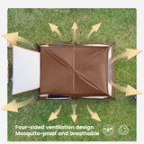 2025 Upgraded 4 Season Camping Tent 3-12 Person Waterproof Windproof Double Layer 2 Room Family Outdoor Backpacking Equipment