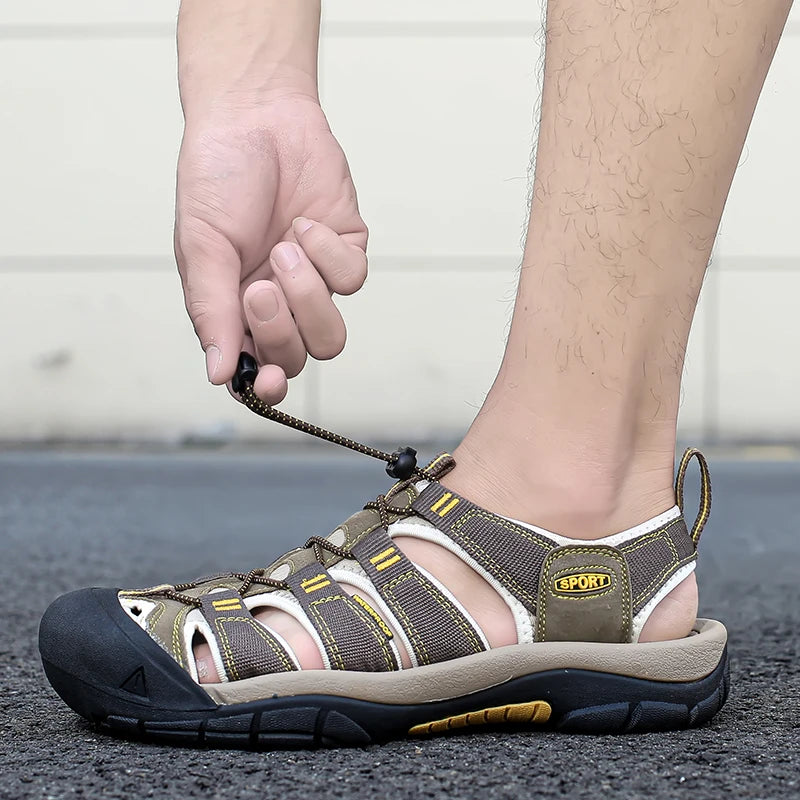 Men’s Outdoor Hiking Sandals – Non-Slip Breathable Water Shoes for Summer Trekking & Casual Wear