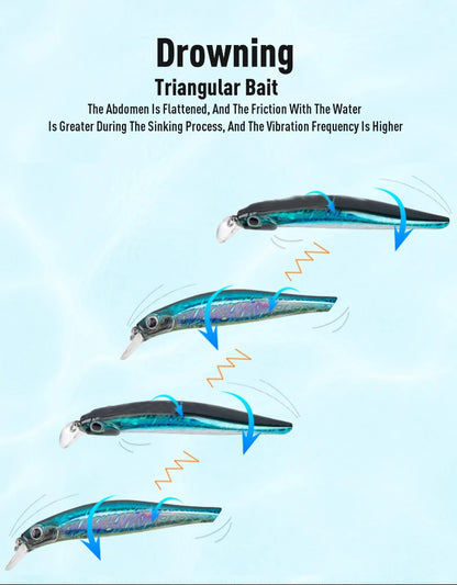 LEYDUN Artist FR Sinking Minnow Jerkbait