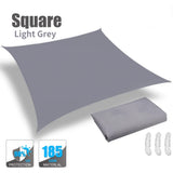 3.6/3/2M Square Shade Sails Waterproof Rectangle Canopy Sun Shelter for Patio Pergola Yard Backyard Cover Awning Cloth Screen