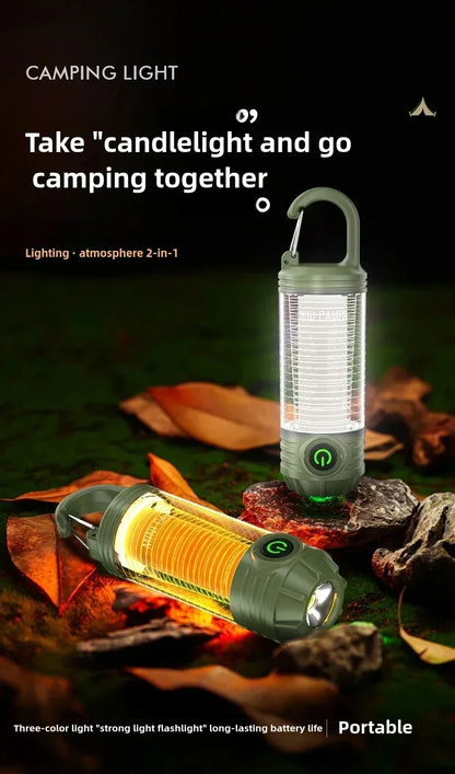 Multi Functional Outdoor LED Outdoor Camping Lights Rechargeable Flashlights Portable Night Lights Waterproof Travel Tent Light