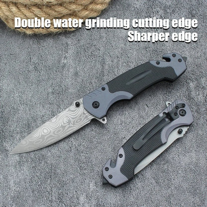 Multi Functional Sharp and Convenient Folding Knife Pocket Knife, Suitable for Wilderness Survival, Camping, Fishing, Hunting