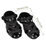 Crampons For Hiking Boots 32-Spikes Crampons Ice Cleats Traction Snow Grips Winter Ice Snow Grips Traction Cleats  For Walking