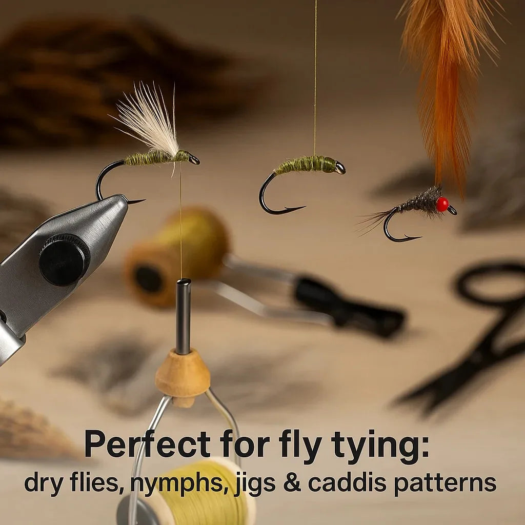 Aventik Barbless Black Nickel Fly Hooks (50 Pack)