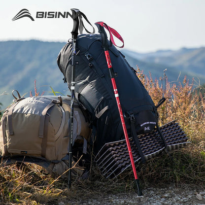 BISINNA 2pcs Ultralight Trekking Poles  Walking Sticks Hiking Canes Folding Aluminum Walking Pole Nodic Walking Sticks