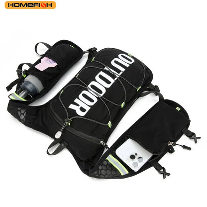 HOMEFISH 1PCS Running Hydration Vest Backpack,Lightweight Water Backpack,Hydration Backpack Running Vest for Hiking Biking