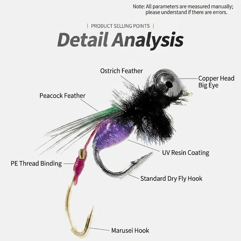 Rattlesnake Twin Hook Mosquito Dry Flies