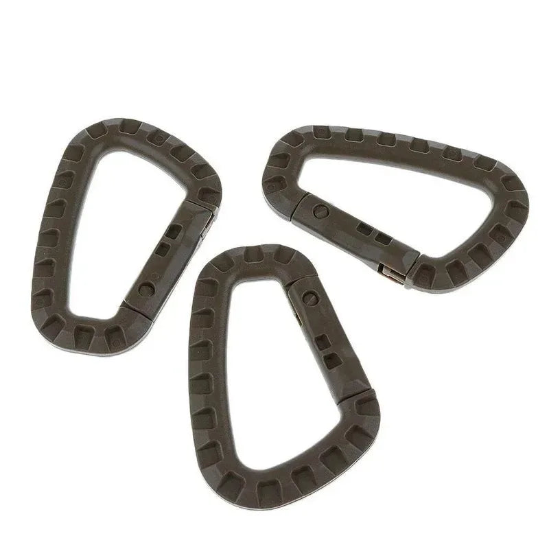 1/2/3/4/6pcs Tactical Carabiner Carabina Karabiner Clip Plastic Cadet Hiking Camping