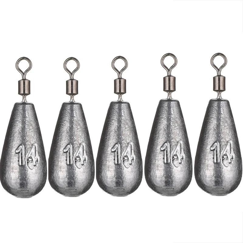 Water Drop Sinker Weights (5 Pack)
