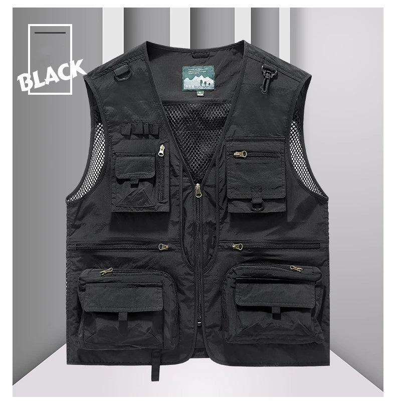 FGKKS Multi-Pocket Breathable Fishing Vest