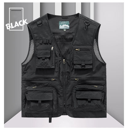 FGKKS Multi-Pocket Breathable Fishing Vest