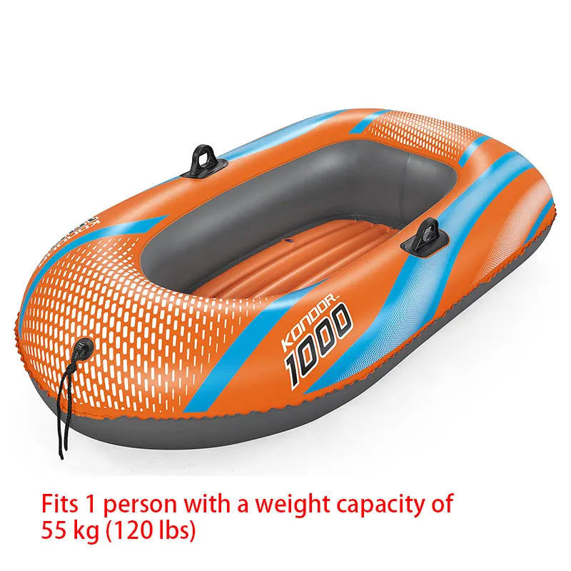 Bestway Inflatable Kayak 1–3 Person – Heavy Duty PVC Rafting Boat for Adventure & Fishing
