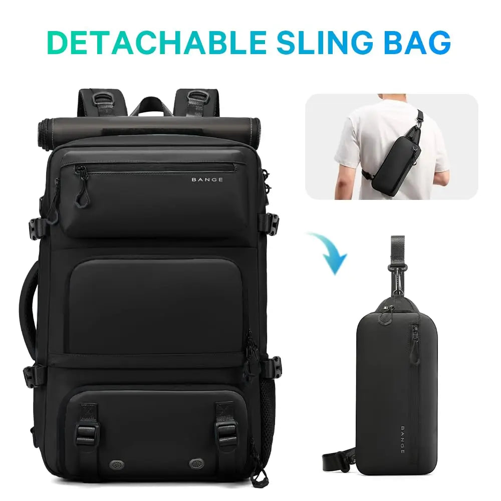 BANGE 30L Anti-Theft Waterproof Hiking Camping Backpack Removable Trekking Bag Rucksack Big Capacity Travel Outdoor Sports Bags