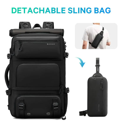BANGE 30L Anti-Theft Waterproof Hiking Camping Backpack Removable Trekking Bag Rucksack Big Capacity Travel Outdoor Sports Bags
