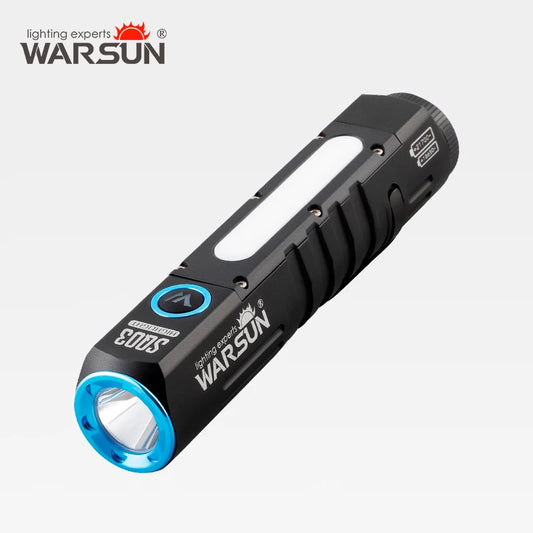 Warsun Magnetic LED Flashlight – 8 Modes, Rechargeable
