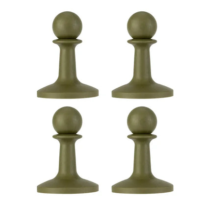 4pcs Camping Canopy Tent Pole Support Pole Lightning Cap Lightning Cap Thimble Camping Tent Camping Accessories