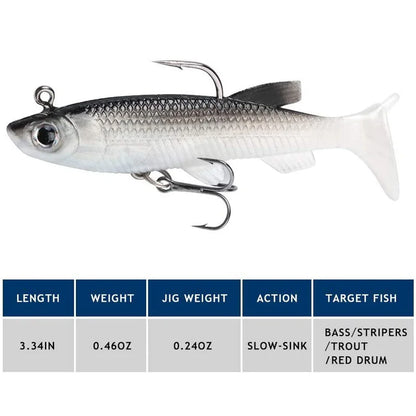 Soft Plastic Lure Kit 8cm (5 Pack)