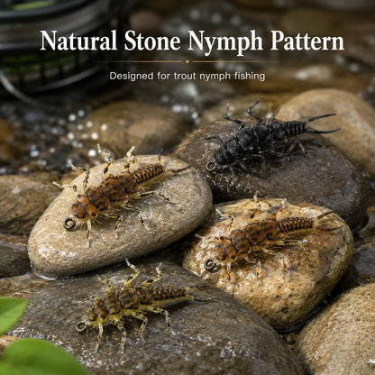 Aventik Stone Nymph Fly Fishing Flies (Sizes 6-10)