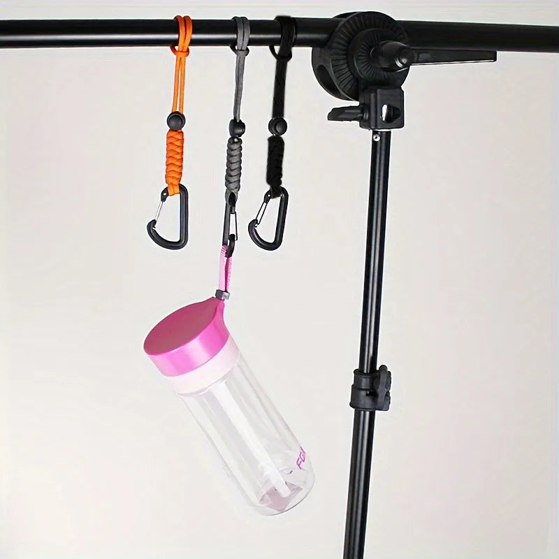Safety Bungee Tether Tool Lanyard With Carabiner Hook Climbing Working Anti-Falling Safety Rope Aerial Work Climbing Accessories