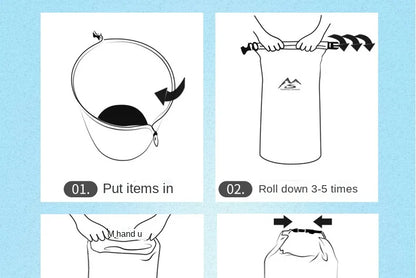 5-70L Waterproof Bag Outdoor Dry Sack Floating Gear Bags For Boating Fishing Rafting Swimming Large Capacity Storage Pack Pouch