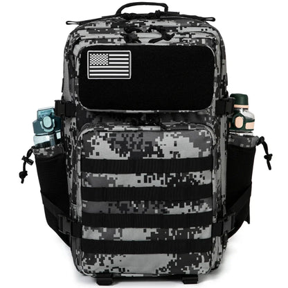 45L Tactical Backpack Survival Bag Hunting MOLLE Backpack GYM For Men EDC Outdoor Hiking Rucksack With Bottle Holder