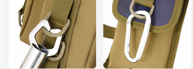 Fishing Tackle Sling Backpack with Rod Holder